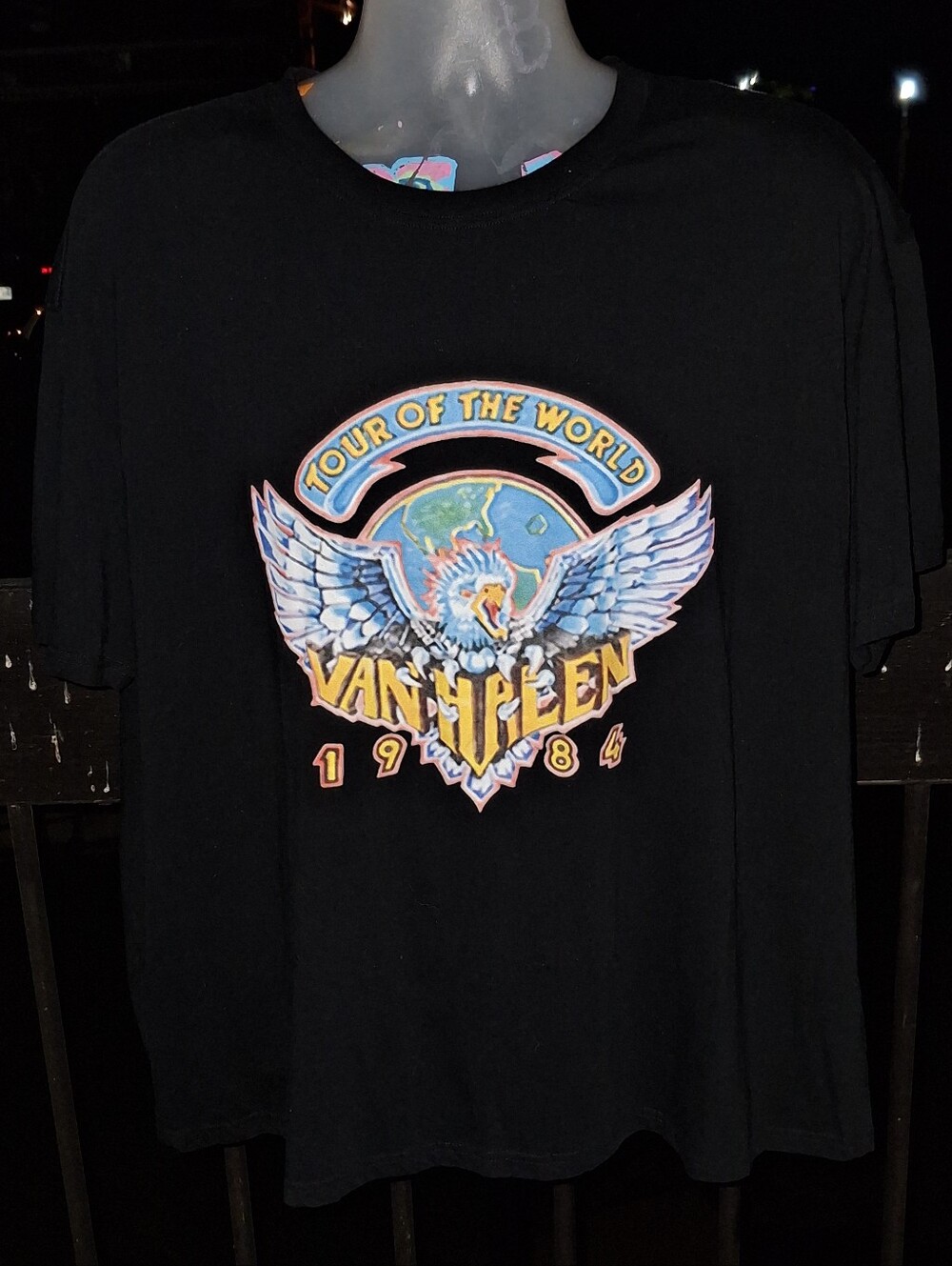 Vintage VAN HALEN Tour Of The World T Shirt Size 2XL